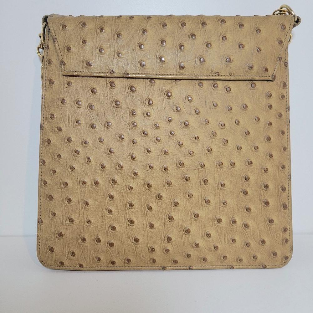 Vintage Viki Ostrich Leather Shoulder Bag - Picture 2 of 8